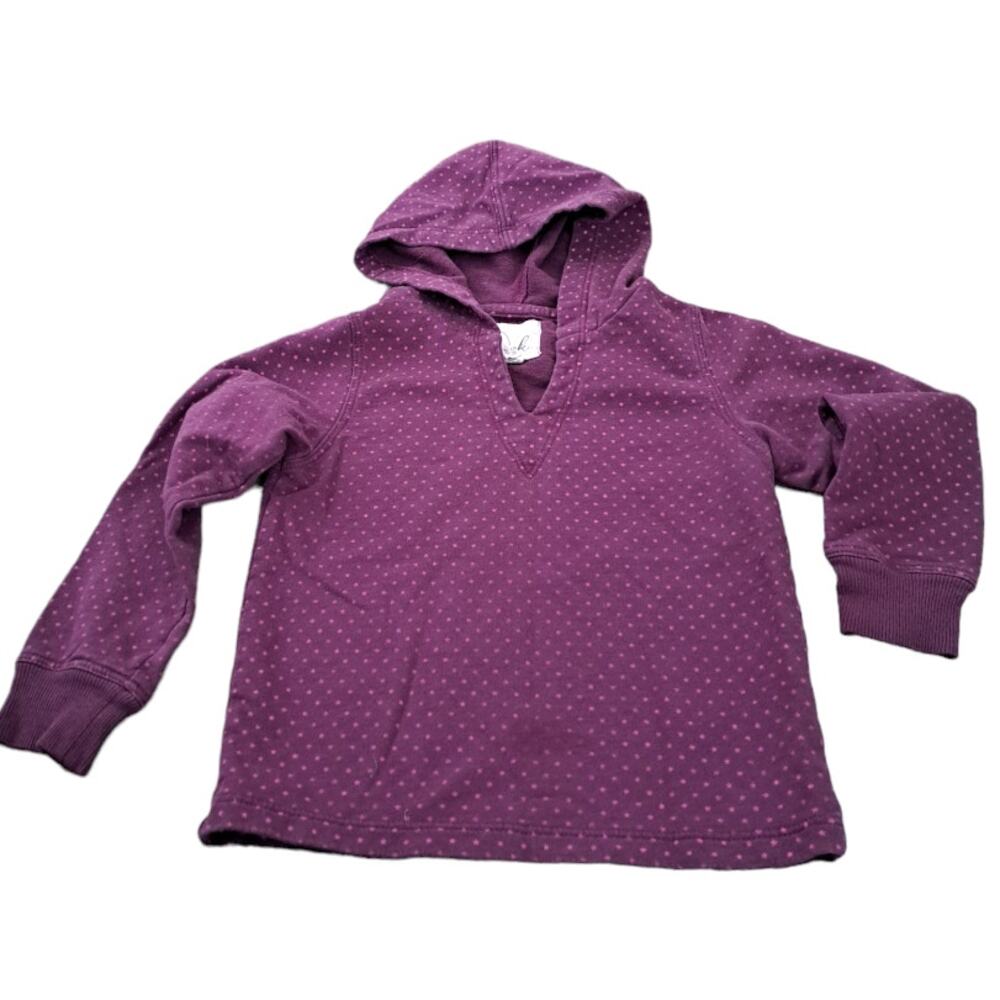 Girl's Peek Purple Polka Dot Hoodie  Size XS 2-3